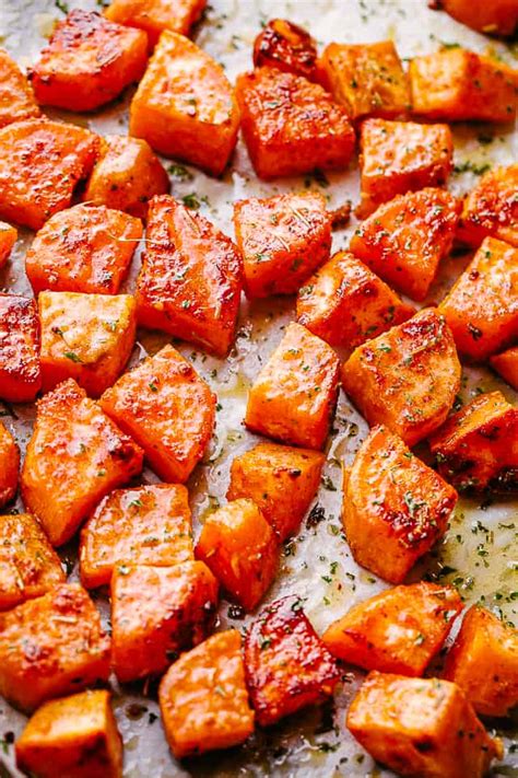 Easy Roasted Sweet Potatoes Recipe Healthy Holiday Side Dish