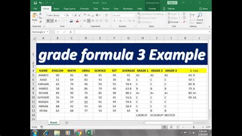 The standard error of mean, also known as sem is another measure of variability of data. #236 how To Calculate Grade in Excel || Formula 3 Example ...