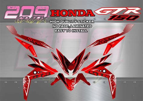 Honda Gtr 150 Full Body Decals Lazada Ph