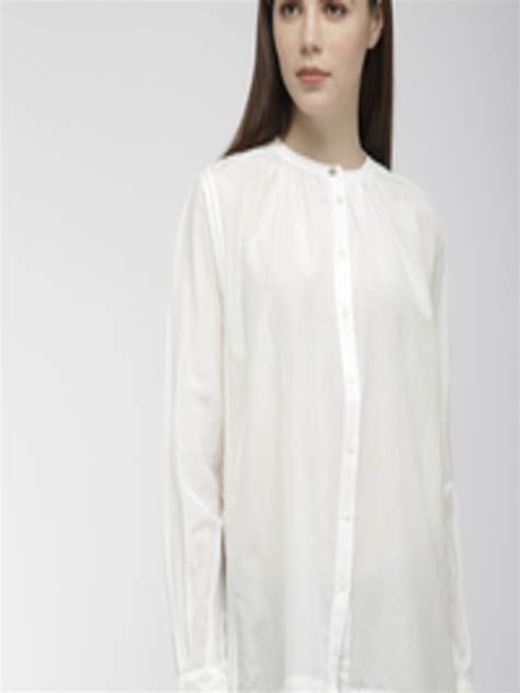 Buy Marks And Spencer Women White Regular Fit Solid Casual Shirt Shirts