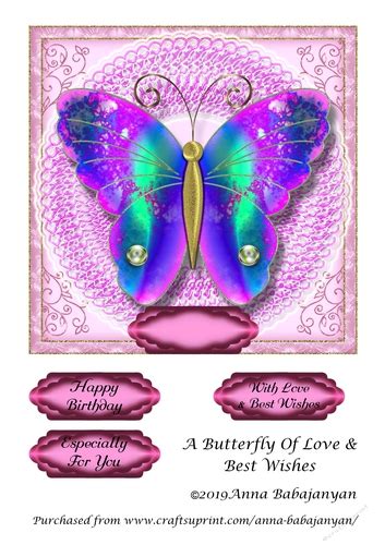 A Butterfly Of Love And Best Wishes Cup93920896 Craftsuprint