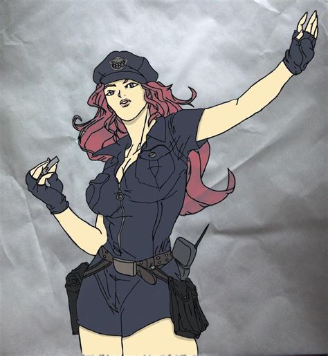 Police Woman Colored By Airi5987 On Deviantart