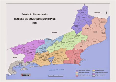 Mapa Político Do Estado Do Rio De Janeiro Educa