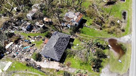 Hurricane Michael Aerial Damage Footage From Callaway Florida Youtube