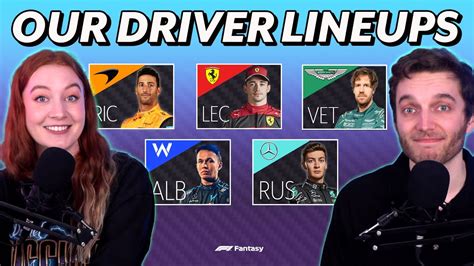 Making Our F Driver Lineups On A Budget F Fantasy Youtube