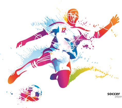 Colored Sports Elements Vector Art Vector Sport Free Vector Free Download
