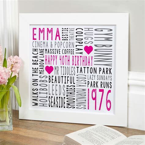 Fortunately, we've put together a collection of personalised and unique birthday gifts to suit any taste or budget. High-Quality Frames for Personalised Artwork | Chatterbox ...