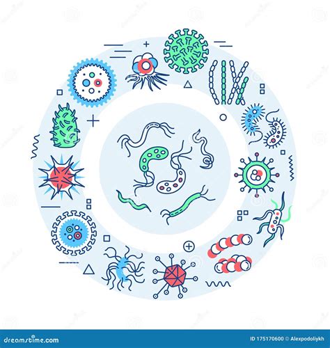 Viruses And Germs Web Banner Microscopic Germ Cause Diseases