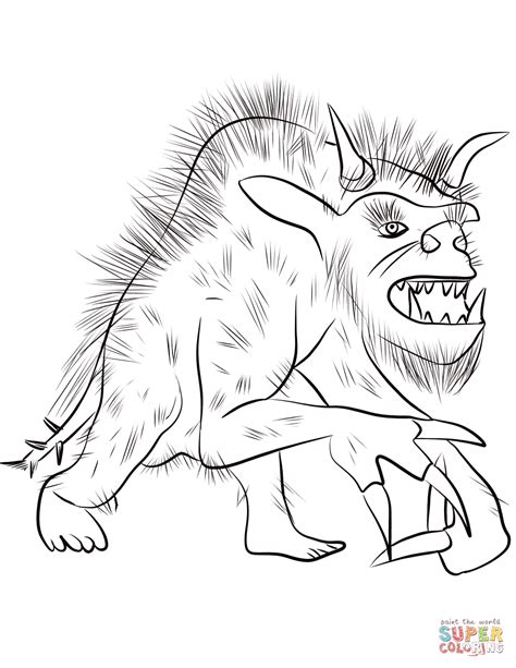 Astonishing Easy Werewolf Coloring Pages You Should Have Creative Pencil