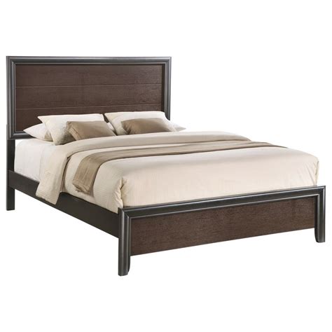 Transitional Queen Low Profile Bed Sadler S Home Furnishings Platform Beds Low Profile Beds
