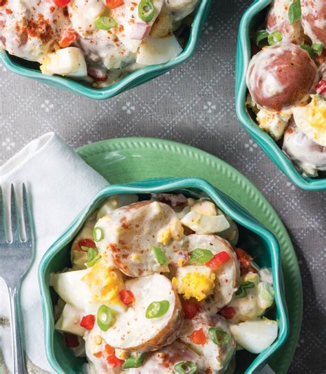 Place the mixture in pan. Deviled Egg Potato Salad - Paula Deen Magazine