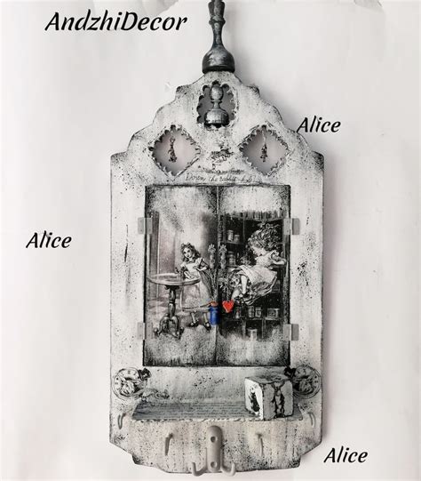 Alice In Wonderland Decor Alice In Wonderland Wall Mirror Etsy