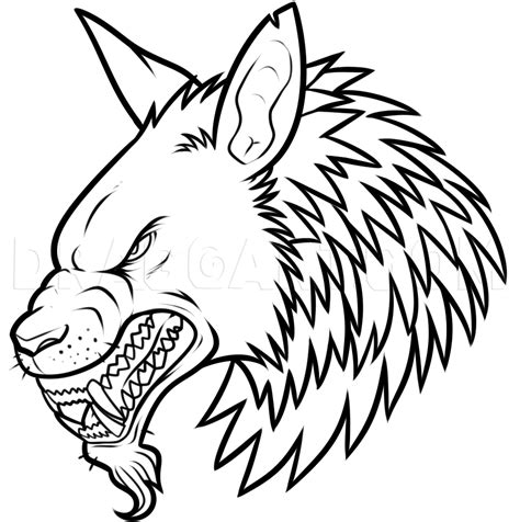How To Draw A Werewolf Head Easy