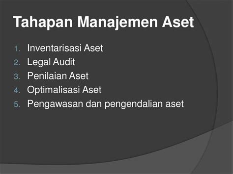 Inventarisasi Aset Asset Inventory As A Part Of Asset Management