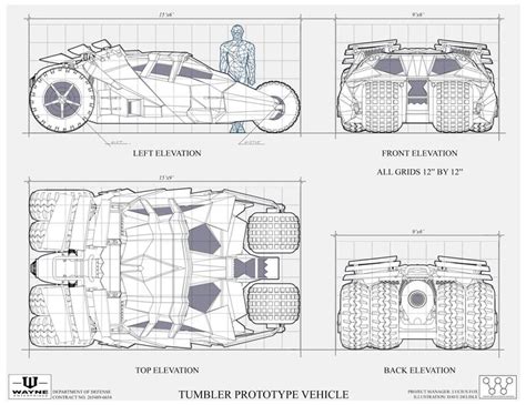 The Dork Review Robs Room Batmobile Blueprints And Schematics Mostly