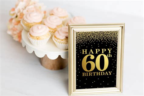 Happy 60th Birthday Sign Welcome Sign Party Decoration Etsy India