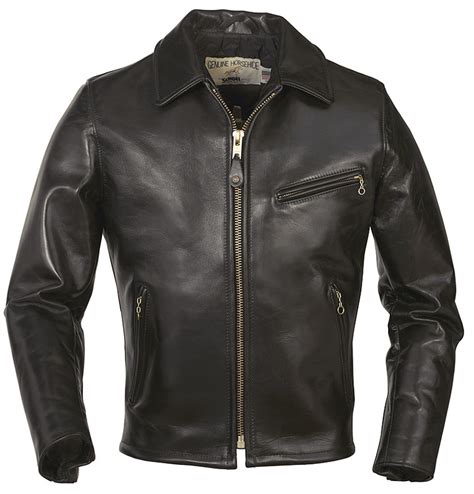 A classic leather bike jacket with 8 fringes (can be trimmed to required length) across the back and down the arms. Schott 689H Men's Classic Horsehide Black Racer Motorcycle ...
