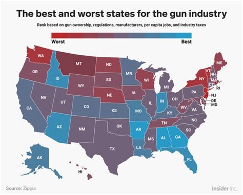 Gun Control Laws Vary By State The Best States For The Gun Industry