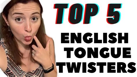 Top 5 Tongue Twisters In English Learn English The Fun And Easy Way