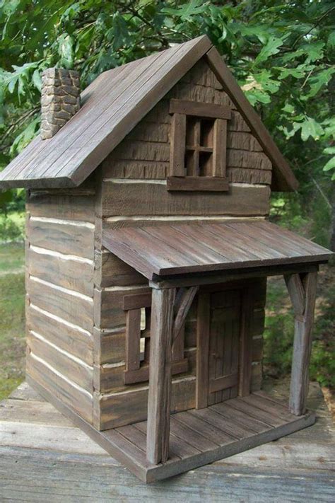 Pin By Cindy Aaron Worsley On Wood Projects Cabin Dollhouse Cabin