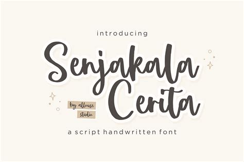 Senjakala Cerita Script Font Graphic For Free