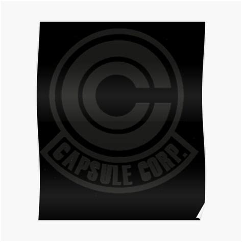 Capsule Corp Corporation Logo Poster For Sale By Haileyjyothi Redbubble
