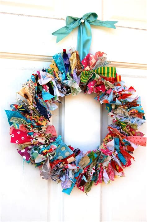 Diy Fabric Scrap Wreath