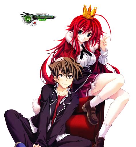 Highschool DxD:Rias+Issei Cute King HD Render | ORS Anime Renders