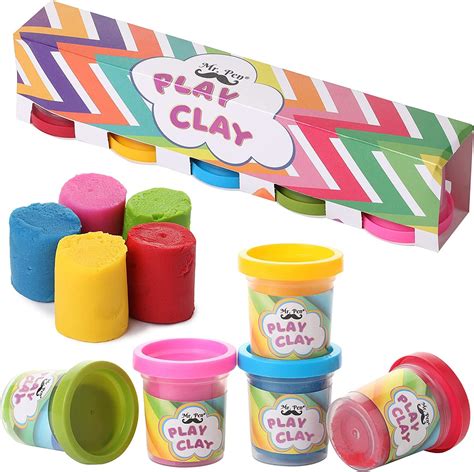 Buy Mr Pen Clay Dough Set 5 Pack Assorted Colors Small 2 Oz Cans
