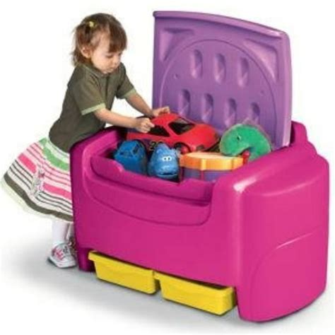 Little Tikes Sort N Store Toy Chest Purple And Pink