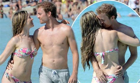 Formula S Nico Rosberg And Wife Vivian Sibold Relax On A Formentera Beach Daily Mail Online
