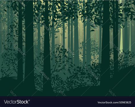 Abstract Forest Landscape 2 Royalty Free Vector Image