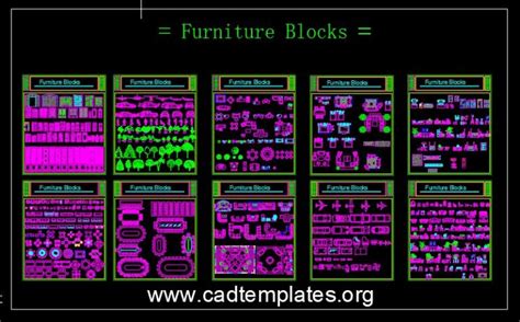 Furniture Autocad Free Blocks Cad Template Dwg Cad Templates