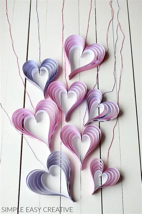 How To Make Paper Hearts These Easy And Fun To Make Paper Craft Can