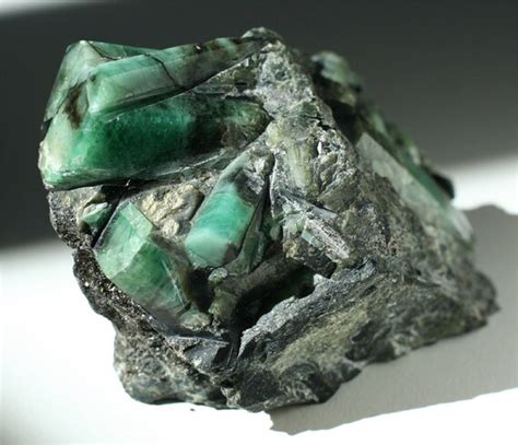 Large Raw Emerald Crystal Cluster Collector Stone Rare