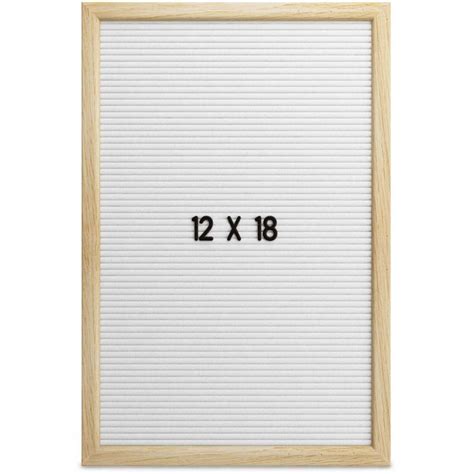Buy Word Up Premium Felt Letter Board 12x18 Oak Frame And White Felt