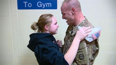 soldier surprises daughter at school soldier surprises daughter soldier
