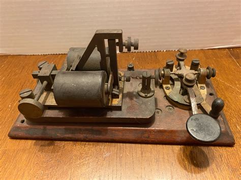 Lot 98 Late 1880s Morse Code Telegraph Key Puget Sound Estate