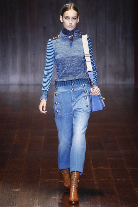 5 New Denim Styles From Guccis Spring 2015 Collection Glamour