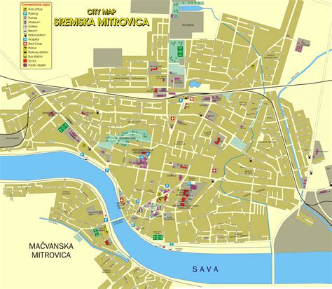 Mapa Sremske Mitrovice