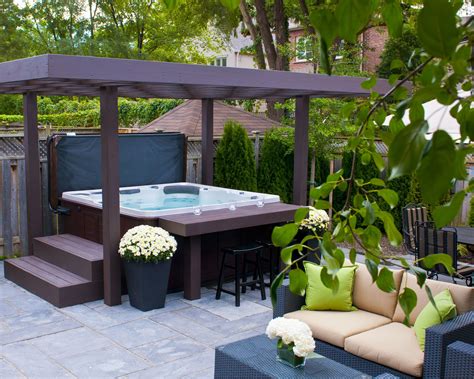 Belle Installation D Un Spa Infinity H Clair Azur Hot Tub Gazebo Hot Tub Garden Hot Tub