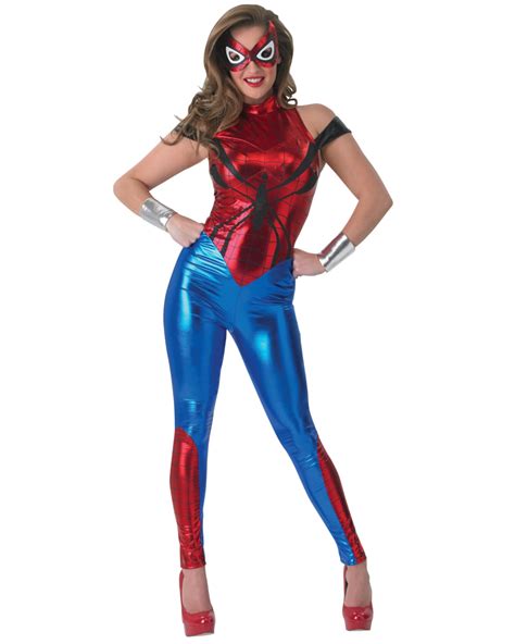 Adult Superhero Cosplay Halloween Costumes Sexy Spiderman Costume Women Marvel Partysuit Party