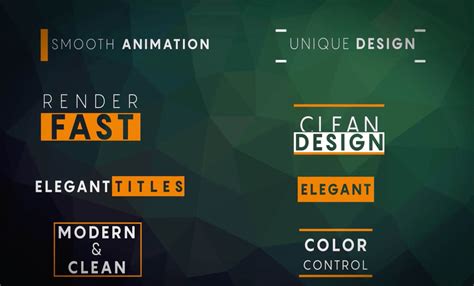 Download the after effects templates today! Templates After Effects gratuits : 82 titres animés à ...