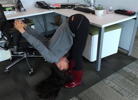 A Stress Busting Yoga Sequence You Can Do In The Office Mindbodygreen