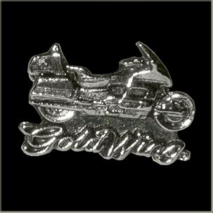 Mp Goldwing Biker Pin Brass Pole Motorcycle Accessories