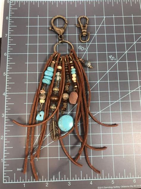 beautiful boho leather fringe turquoise beaded purse tassel etsy leather fringe purse