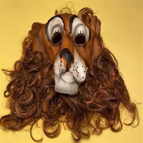 Vintage Cesar Lion Head Cowardly Lion Mask Rubber Latex Halloween
