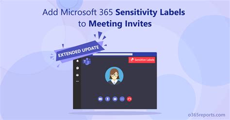 Add Microsoft 365 Sensitivity Labels To Meeting Invites