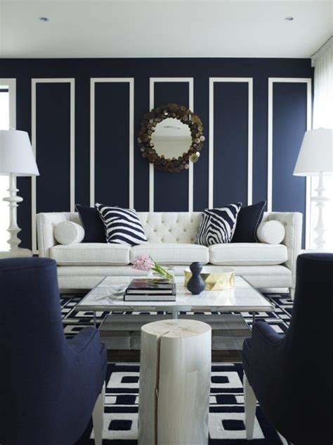 Unique Blue And White Living Room Design Ideas