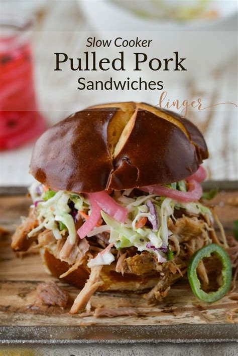 Slow Cooker Pulled Pork Sandwiches Recipe Pulled Pork
